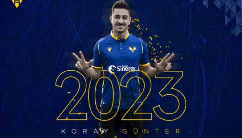 Корай Гюнтер е подписал договор с Верона bet365